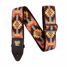 Ernie Ball EB-5324 Albuqurque Sunset Strap - The world's number one Polypro guitar strap in stylish new designs featuring embroidered leather ends with durable yet comfortable Polypropylene webbing